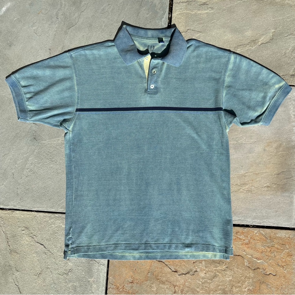 Overdyed Reworked Y2K Chest Stripe Polo
